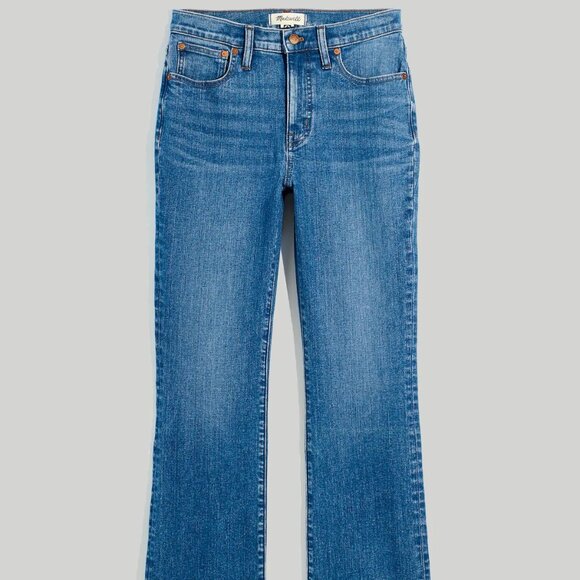 Madewell Kick Out Crop Jeans •33• Raw Hem Edition NI962 Cherryville Wash *NWT* - Picture 2 of 3